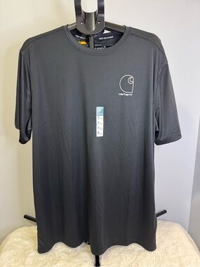 Carhartt Black Short-Sleeve Logo Performance Tee